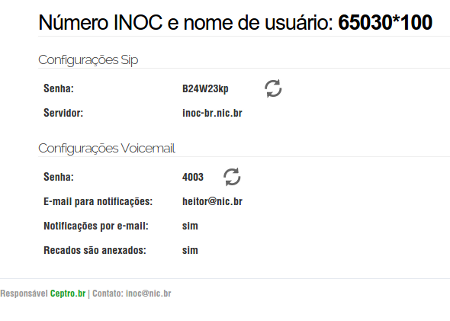 E-mail contendo link para a definição de senha no portal de administração