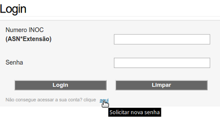E-mail contendo link para a definição de senha no portal de administração