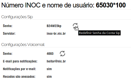 E-mail contendo link para a definição de senha no portal de administração