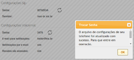 E-mail contendo link para a definição de senha no portal de administração
